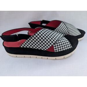 Pas De Rouge Womens Fluer Strappy Slingback Platform Sandals Sz 39 Made In Italy